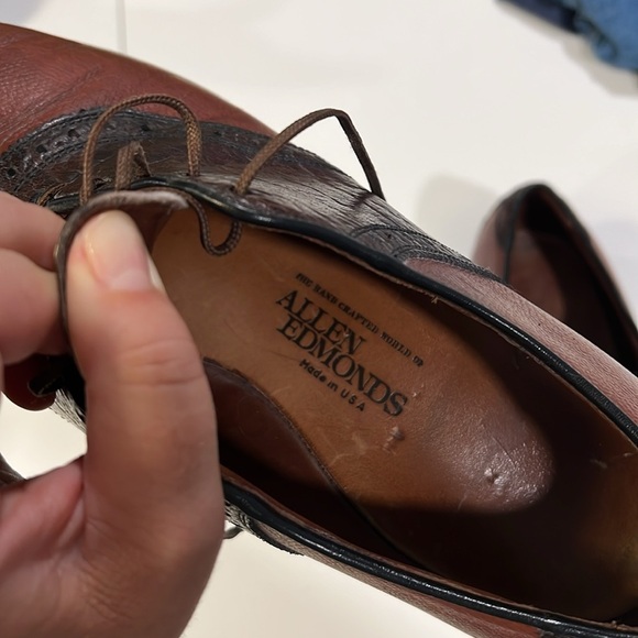 Allen Edmonds Two-Tone‎ Brown Leather Oxfords
